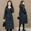 Winter Jacket Women X-long Thicken Down Coat with A Hood Straight Elegant Outerwear 2023 Korean Fashion Female Parkas. 