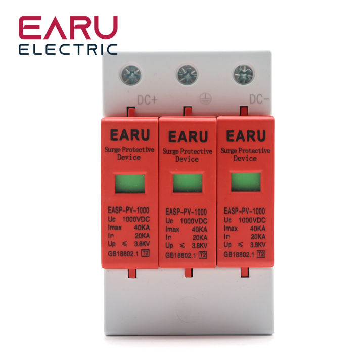 SPD%202P%203P%20DC%20500V%20800V%201000V%2020KA~40KA%2030KA~60KA%20House%20Lightning%20Surge%20Protector%20Protective%20Low-voltage%20Arrester%20Device%20PV%20Solar%20-%20Image%205