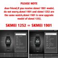 SKMEI 1901 Luxury Small Dial Digital Women Watch Fashion Chrono Calendar Waterproof Lady Wristwatch Girl Clock 1252 Reloj mujer KEEMEEUYZO. 