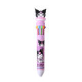 Sanrio Press Ten Color Ballpoint Pen Cartoon Kawaii Kuromi Multi-color Students Gel Pen Melody Sanrio Stationery Write Cute Pens. 