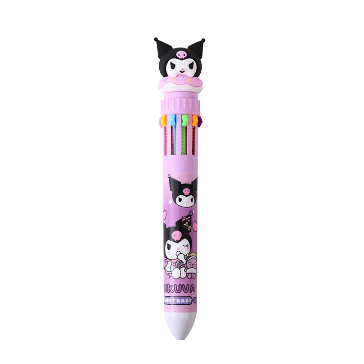 Sanrio%20Press%20Ten%20Color%20Ballpoint%20Pen%20Cartoon%20Kawaii%20Kuromi%20Multi-color%20Students%20Gel%20Pen%20Melody%20Sanrio%20Stationery%20Write%20Cute%20Pens%20-%20Image%206