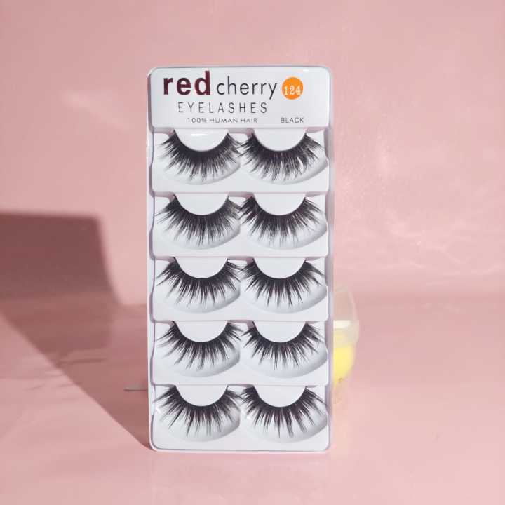 red%20cherry%205%20Pair%20False%20Eyelash%20Set%20-%20Image%206