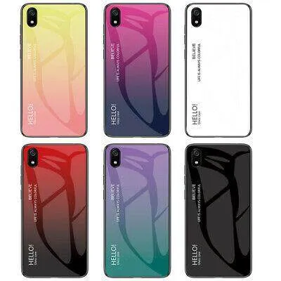 For Xiaomi Redmi 7A -Back Cover Glass Case Phone Back Cover