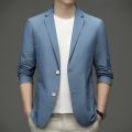 Sun Protection Clothing Men 2023 New Ice Silk Lightweight Spring and Summer Thin Mens Blazer Jacket Smart Casual Male Suit Coat.