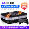 KinHank Super Console X3 Plus Retro Video Game Consoles Built-in 60000 Classic Games 4K Output Mini Game Box For DC/MAME/SNES. 