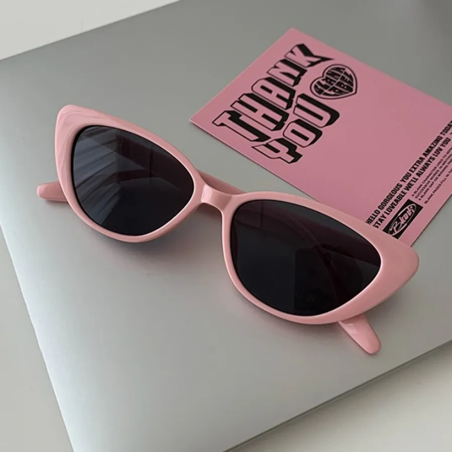 New Pink Women Cat Eye Sunglasses Retro Premium Sun Glasses Men