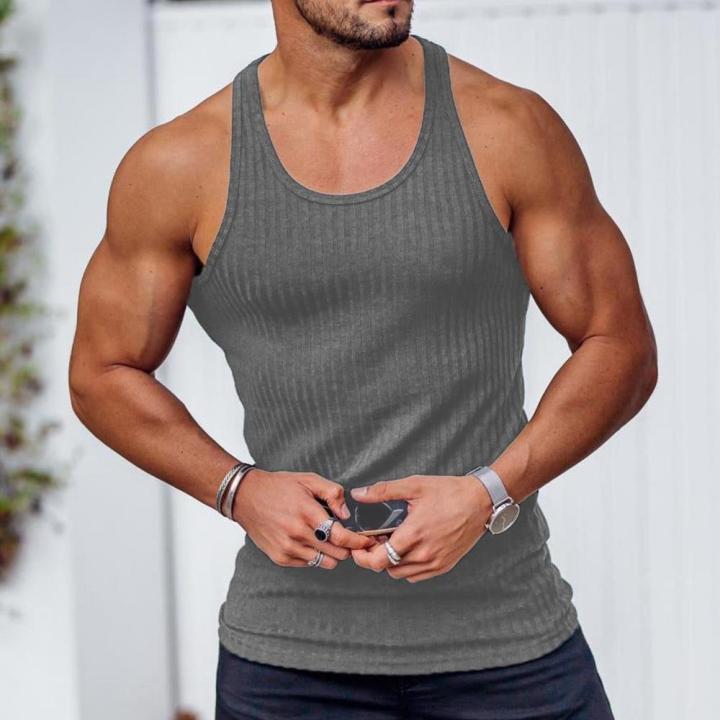%E3%80%90Deal%E3%80%91%20Mens%20Bodybuilding%20Tank%20Tops%20Vest%20Muscle%20Slim%20Fit%20Training%20Workout%20Gym%20Fitness%20-%20Image%202