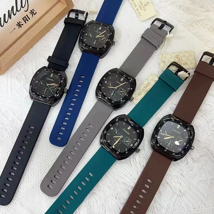 SUNLIFEX%20LIVE%20WATCH%20MEN'S%20WATCH%20SILICONE%20SQUARE%20ATHLEISURE%20CROSS-BORDER%20SUPPLY%20NET%20RED%20MEN'S%20WATCH%20-%20Image%205