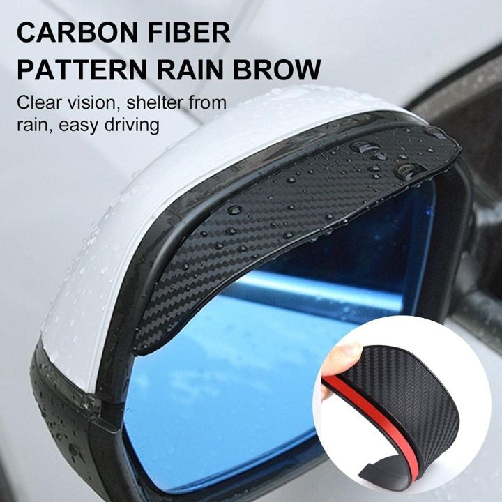 2Pcs%20Universal%20Car%20Rearview%20Mirror%20Rain%20Cover%20Visor%20Eyebrow%20Carbon%20Fiber%20Side%20Mirror%20Protector%20Waterproof%20Shield%20Rain%20Eyebrow%20Auto%20Accessories%20-%20Image%204
