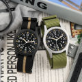 Militado ML05 Quartz Watch VH31 Movement Domed Sapphire Crystal With High Clear AR Coating C3 Luminous 38mm Vintage Watches.