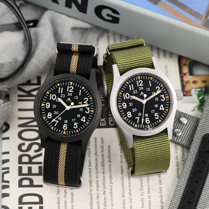 Militado%20ML05%20Quartz%20Watch%20VH31%20Movement%20Domed%20Sapphire%20Crystal%20With%20High%20Clear%20AR%20Coating%20C3%20Luminous%2038mm%20Vintage%20Watches%20-%20Image%204