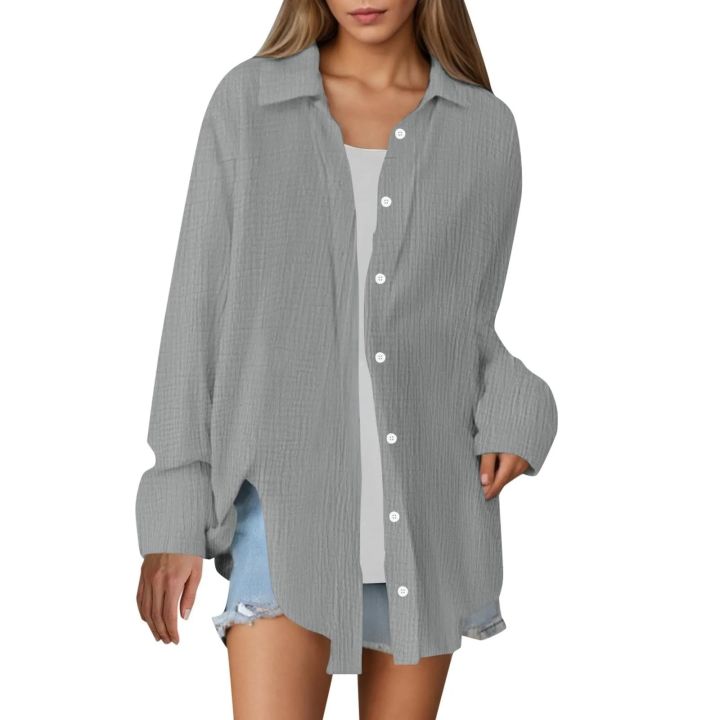 Ladies%E2%80%99%20Everyday%20Cotton%20Crepe%20Shirt%20%E2%80%93%20Soft%20Textured%20Fabric%20with%20Classic%20Button%20Closure%20-%20Image%206