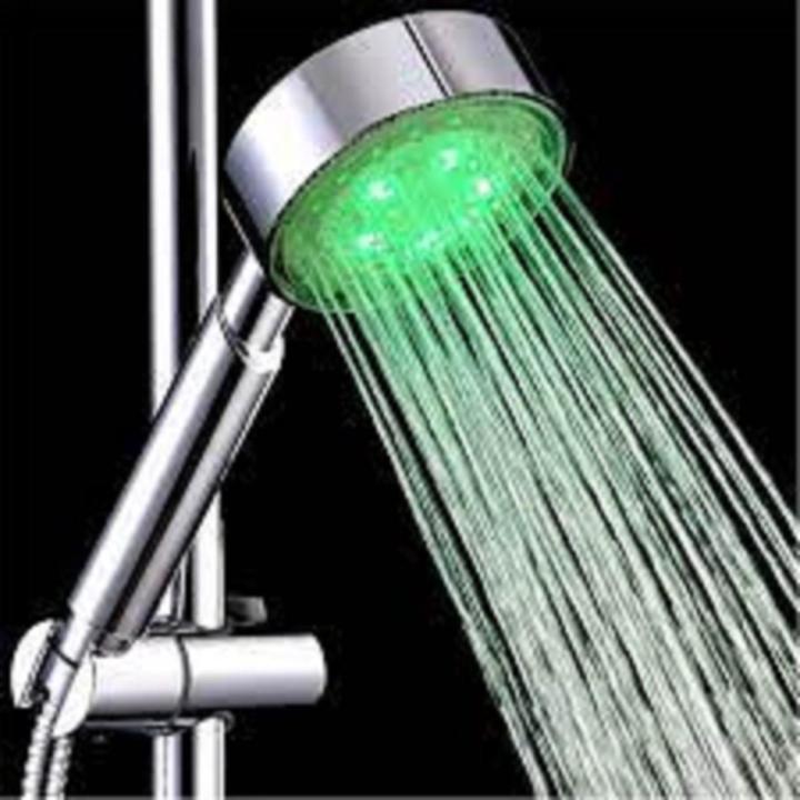LED Glow Handheld Colorful Shower Head Home Bathroom 7 Colors Changingled