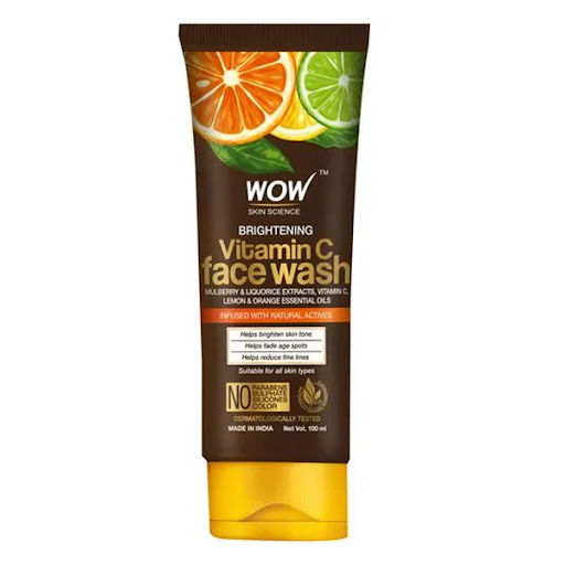 WOW Skin Science Brightening Vitamin C Face Wash -Sulphate, Silicones & Color (100mL)