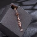 Zircon Fashion Belly Button Rings Surgical Stainless Steel Navel Piercing Butterfly Crystal Pendant Belly Piercing Body Jewely.
