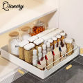 Qiunery Pull Out Cabinet Organizer, Pull Out Organizer With Nano Adhesive, Slide Out Pantry Shelves, Kitchen Cabinet Pull Out Shelves For Bathroom, Office. 