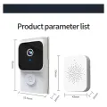 Tuya APP Free Cloud Storage WiFi Doorbell Low Consumption,B. 