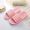 Family Bathroom Slippers Home Indoor Non-slip Uni Solid Soft Bottom Slipper Sandals Women and Men Slippers Flat Shoes. 