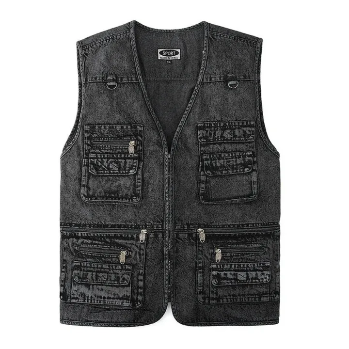 Men's%20Denim%20Vest%20Jacket%20Deep%20Blue%20Sleeveless%20Outerwear%20Waistcoat%20Multi-pocket%20Trucker%20Biker%20Jeans%20Sleeveless%20Jacket%20Gilet%20-%20Image%207