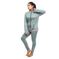 TORR METAL GREEN ELASTHANE ACTIVEWEAR WOMEN'S JACKET. 