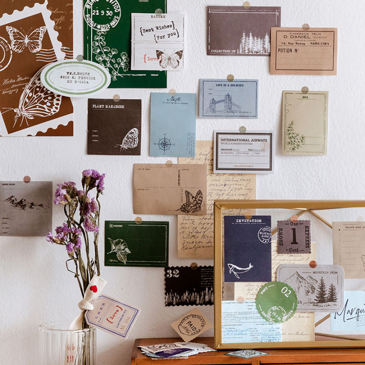 New%20QOUZMO%206%20deign%20vintage%20writable%20ticker%20pack%20%5Btamp%20memo%20et%20erie%5D%20journal%20collage%20diy%20label%20crapbooking%20decorative%20ticker%2040cp/pack%20-%20Image%203