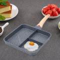 Divided Grill Frying Pan Divided Kitchen Cooking Tool 3 Section Skillet Egg Cooker Pan Egg Pan for. 