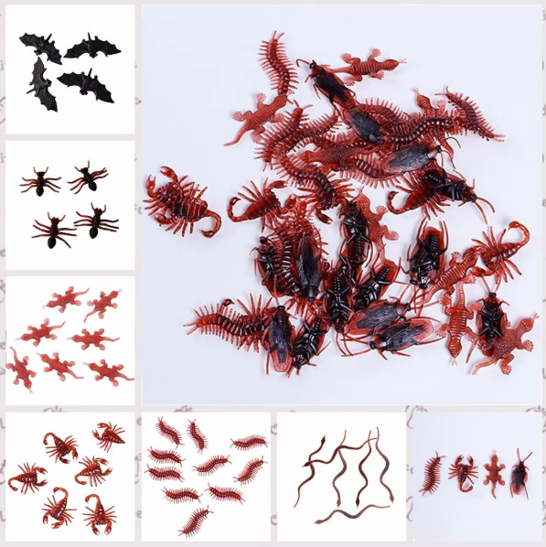 5 PCS Artificial Cockroach Models Simulated Animal Halloween Party Trick Toys
