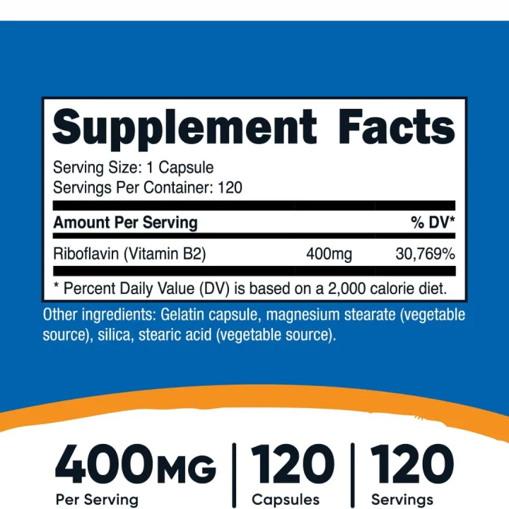 Nutricost%20Vitamin%20B2%20Riboflavin%20400mg%20-%20120%20Capsules%20-%20Image%204