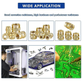 M2 M3 Threaded Inserts for Plastic Thermoset Brass Inserts for 3D Printed Injection Molding Press Threaded Nuts.