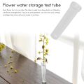 Floral Tube 100-Pack Flower Tube, Flower Vials, Floral Water Tube for Flower Arrangements,Clear Plastic,0.6 x 0.6 x 2.8 Inches, Opening 3mm. 