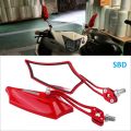 Universal Looking Glass For Motorcycle. Most Bike Universal Model Mirror Red- 2Pcs. 