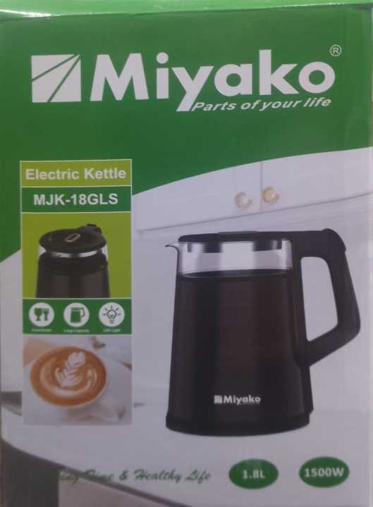 Miyako Cordless Electric plastic body Kettle | 1.8 Ltr | 1500 Watt Miyako kettle Automatic Kettle | MJK-18GLS