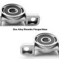 BRADOO- 4Pcs KP08 Pillow Block Mounted Ball Bearing (Diameter 8mm Bore) Zinc Alloy Pillow Block Bearing.
