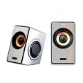 Ruizu RS-320 Double Mini Multimedia Speaker – Silver. 