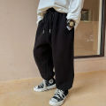 Autumn Kids Solid Casual Sweatpant for Boys Ankle Length Harem Pant 3+y Young Children Clothing Spring Thin Girls Sport Trousers. 