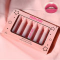 6pcs/set Private Label Lip Gloss Set Matte Velvet Lip Glaze Set Waterproof Long Lasting Lipstick. 