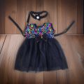 New Baby Girls Fashionable Premium Quality Beautiful Party Dress With Belt. 