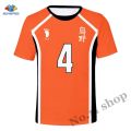 SONSPEE Anime Haikyuu Shirt Cosplay Costume Hinata Shoyo T-shirts Karasuno High School Volleyball Tops Kageyama Jerseys Uniform. 