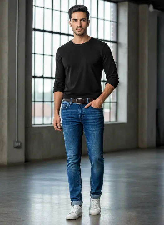 Men's%20Smart%20Looking%20Slim%20Fit%20Denim%20Jeans%20Pant%20By%20Style%20Rong%20-%20Image%203
