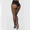 2021 Vintage Design Back Line Seam Pantyhose Women's Diamonds Fishnet Stocking Shiny Tights Black Beading Collant. 