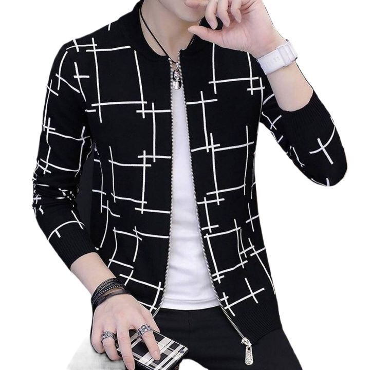 BLACK COLOR FLEECE & COTTON WINTER JACKET FOR MEN .
