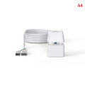 Portable Colorful LED Light Computer Desktop Power Switch PC Motherboard External Start Power On/Off Button Extension Cable. 