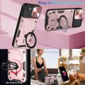 xprmy for iPhone 8 / 7 / iPhone SE 2020 2022 Dual Layer Phone Case with Slide Camera Cover and Metal Hidden Bracket. 