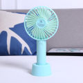Portable Handheld Mini Rechargeable Fan Desk Creative Student Hand Dream Fan 3 Speed 18650 Battery 5V Micro USB Charging Port for Home Office Outdoor Reading Table.