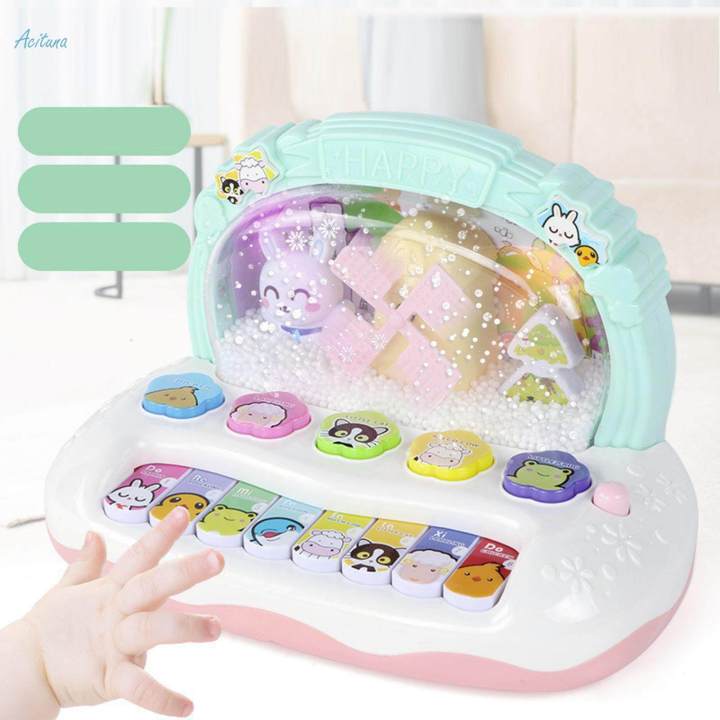 Musical Piano Toy Early Educational 8 Keys for Boys Girls Birthday Gift Kids