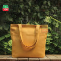 Canvas Tote Bag with Zipper and Outside Big Pockets Dark Brown Color  for Trendy fashionable Girls/Stylish Canvas Tote Bag for Women. 