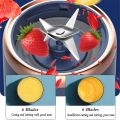 400Ml Electric Fruit Juicer USB Charging Lemon Orange Fruit Juicing Cup Smoothie Blender Blue B.