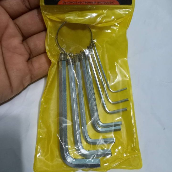 Hexagon%208%20Pcs%20Metric%20Combination%20Hex%20Key%20Allen%20Wrench%20Set%201.5mm%202.mm%202.5mm%203mm%203.5mm%204mm%205mm%206mm%20Keyring%20Hand%20Bicycle%20Repair%20Screw%20Driver%20Tool%20Set%20-%20Image%206