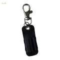 Pen Holder for Lanyard, PU Leather Pen Holder Lanyard Pen Holder Exquisite Pen Lanyard Holder Black.