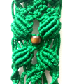 AbuZZZ Macrame  Boho Green Wall Hanging, Wall hanging decoration , Bedroom, Living Room Hanging Decorations,  Farmhouse Decoration Accessories, Room decoration items, Dream catcher,  Aesthetic room decoration. 